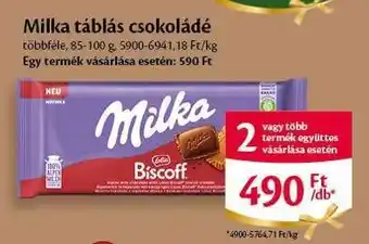 EcoFamily MILKA Táblás csokoládé ajánlat