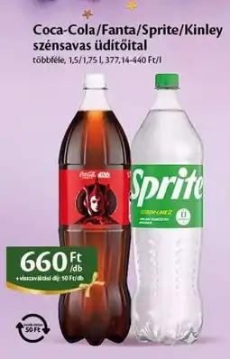 EcoFamily Coca-Cola, Fanta, Sprite, Kinley szénsavas üdítőital ajánlat