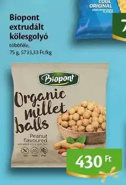 EcoFamily Biopont extrudált kölesgolyó ajánlat