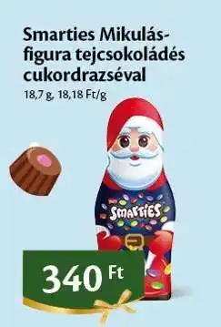 EcoFamily Smarties Mikulás-figura tejcsokoládés cukordrazséval ajánlat