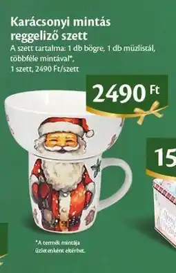 EcoFamily Karácsonyi mintás reggeliző szett ajánlat