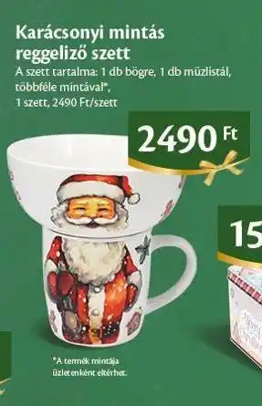 EcoFamily Karácsonyi mintás reggeliző szett ajánlat