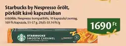 EcoFamily Starbucks by Nespresso őrölt, pörkölt kávé kapszulában ajánlat
