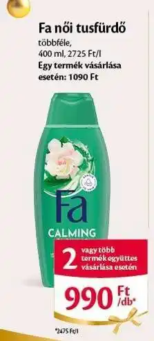 EcoFamily Fa női tusfürdő ajánlat