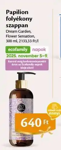 EcoFamily Papilion folyékony szappan ajánlat