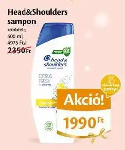 EcoFamily HEAD & SHOULDERS Sampon ajánlat