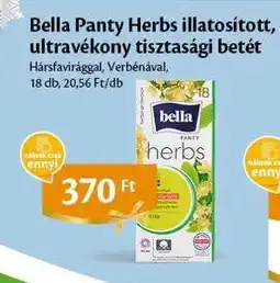 EcoFamily Bella Panty Herbs illatosított, ultravékony tisztasági betét ajánlat