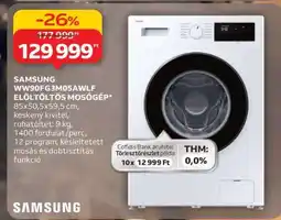 Auchan SAMSUNG WW90FG3M05AWLF ELÖLTÖLTŐS MOSÓGÉP ajánlat
