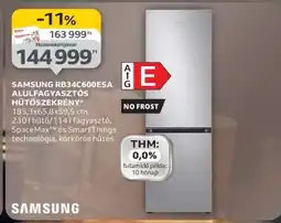 Auchan Samsung RB34C600ESA Alulfagyasztós Hűtőszekrény ajánlat