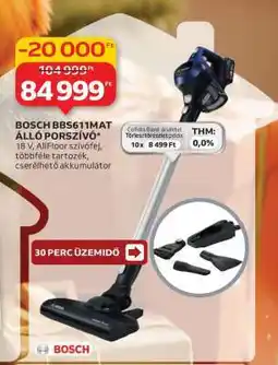 Auchan BOSCH BBS611MAT ÁLLÓ PORSZÍVÓ ajánlat