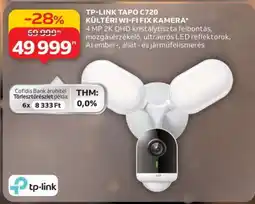 Auchan TP-Link Tapo C720 Kültéri Wi-Fi Fix Kamera ajánlat