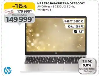 Auchan HP 255 G10 8A5G2EA Notebook ajánlat