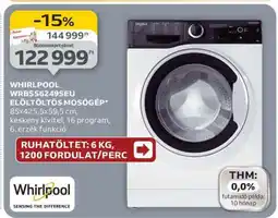 Auchan WHIRLPOOL WRBSS6249SEU ELÖLTÖLTŐS MOSÓGÉP ajánlat