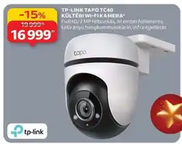Auchan TP-LINK TAPO TC40 KÜLTÉRI WI-FI KAMERA ajánlat