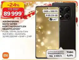 Auchan Xiaomi Redmi Note 14 Pro Kártyafüggetlen Okostelefon ajánlat