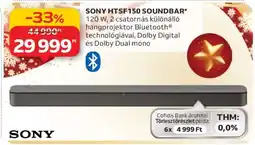 Auchan SONY HTSF150 SOUNDBAR ajánlat