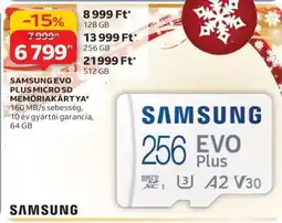Auchan SAMSUNG EVO PLUS MICRO SD MEMÓRIAKÁRTYA ajánlat