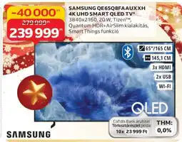 Auchan SAMSUNG QE65Q8FAAUXXH 4K UHD SMART QLED TV ajánlat