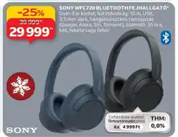 Auchan Sony WFC720 Bluetooth fejhallgató ajánlat