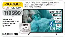 Auchan SAMSUNG QE43Q7FAAUXXH 4K UHD SMART QLED TV ajánlat