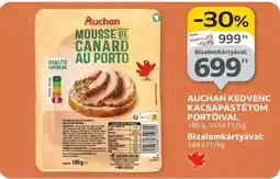 Auchan Auchan Mousse de Canard au Porto ajánlat