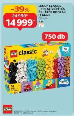 Auchan LEGO Classic – Kreatív Építés és Játék Kockák (11044) ajánlat