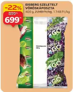 Auchan Eisberg Szeletelt Vöröskáposzta ajánlat