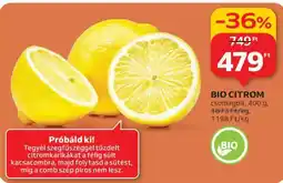 Auchan Bio citrom ajánlat