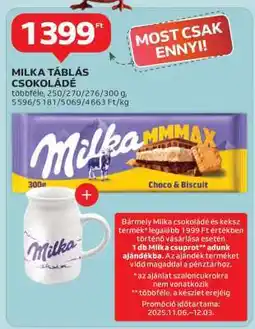 Auchan MILKA Táblás csokoládé ajánlat