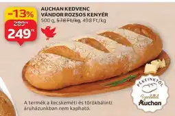 Auchan AUCHAN KEDVENC VÁNDOR ROZSOS KENYÉR ajánlat