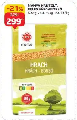 Auchan MÁNYA HÁNTOLT, FELES SÁRGABORSÓ ajánlat