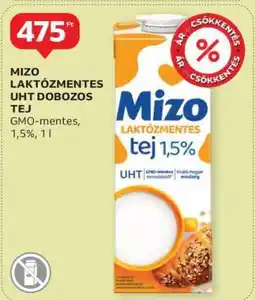 Auchan Mizo Laktózmentes UHT Dobozos Tej ajánlat