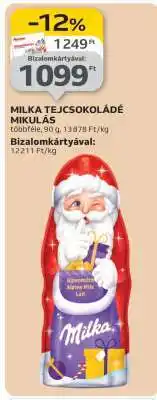 Auchan MILKA TEJCSOKOLÁDÉ MIKULÁS ajánlat