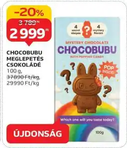 Auchan CHOCUBUBU MEGLEPETÉS CSOKOLÁDÉ ajánlat