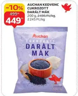 Auchan Auchan Kedvenc Cukrozott Darált Mák ajánlat