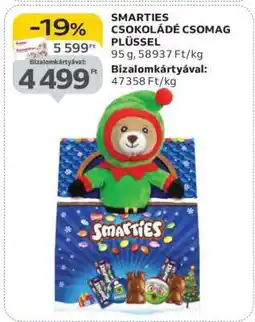 Auchan SMARTIES CSOKOLÁDÉ CSOMAG PLÜSSSEL ajánlat