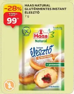 Auchan HAAS NATURAL GLUTÉNMENTES INSTANT ÉLESZTŐ ajánlat