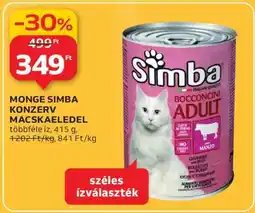 Auchan MONGE SIMBA KONZERV MACSKAELEDEL ajánlat