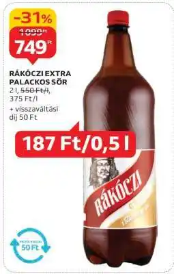 Auchan Rákóczi Extra Palackos Sör ajánlat
