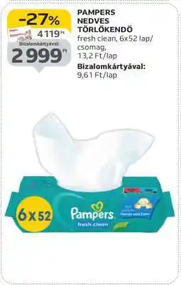 Auchan PAMPERS NEDVES TÖRLŐKENDŐ ajánlat