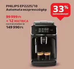 Auchan PHILIPS EP2225/10 Automata eszpresszógép ajánlat