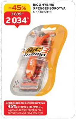 Auchan BIC 3 HYBRID 3 PENGÉS BOROTVA ajánlat