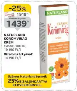 Auchan NATURLAND KÖRÖMVIRÁG KRÉM ajánlat