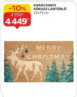 Auchan KARÁCSONYI KÓKUSZ LÁBTÖRLŐ ajánlat