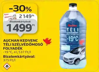 Auchan Auchan Kedvenc Téli Szélvédőmosó Folyadék ajánlat
