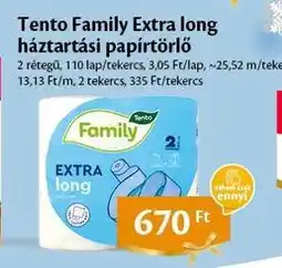 EcoFamily Tento Family Extra long háztartási papírtörlő ajánlat