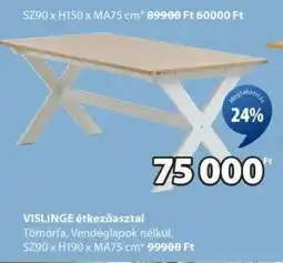 JYSK VISLINGE étkezőasztal ajánlat
