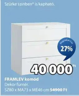 JYSK FRAMLEV KOMÓD ajánlat