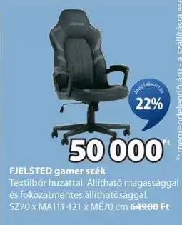 JYSK FJELSTED gamer szék ajánlat