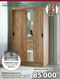 JYSK ODDER gardróbszekrény ajánlat